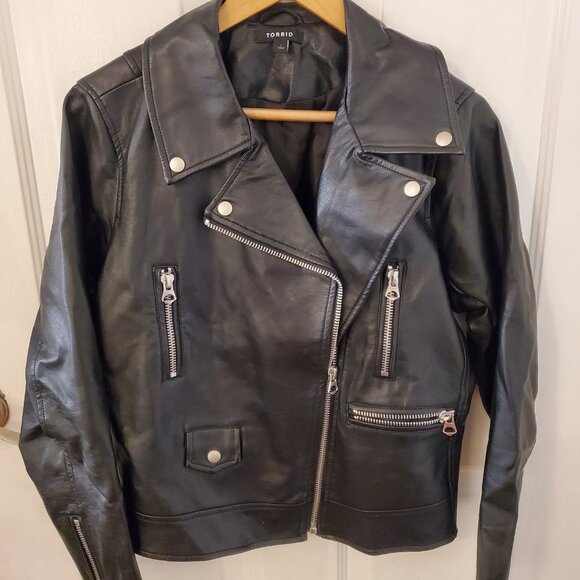 Torrid Faux Leather Moto Jacket, Size 1 (XL/1X) - Picture 2 of 2